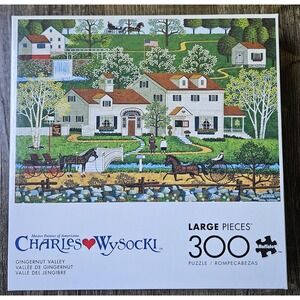Charles Wysocki Gingernut Valley 300 Large Piece Puzzle Buffalo Games COMPLETE